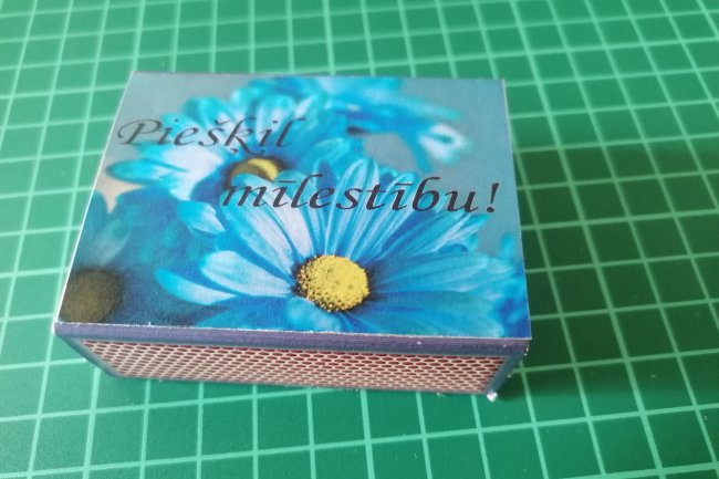 Personalizēta sērkociņu kastīte kāzām